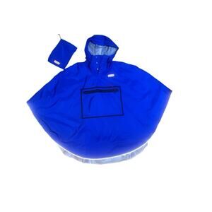 Hunter Anorak Rain Jacket Royal Blue XS/S Womens Waterproof Poncho